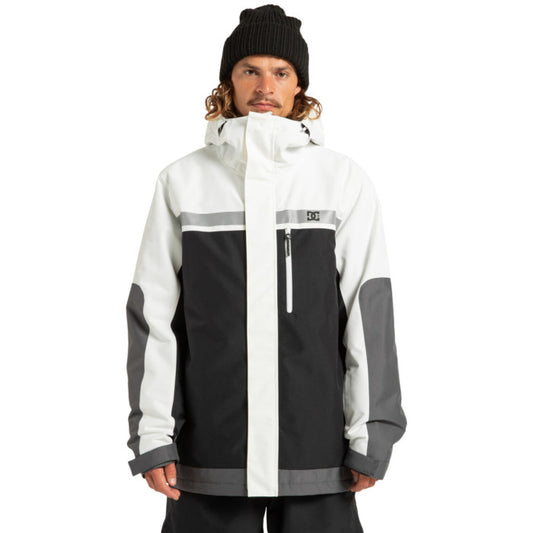 giacca snowboard DC defiant Jacket black white 10k tg M - L