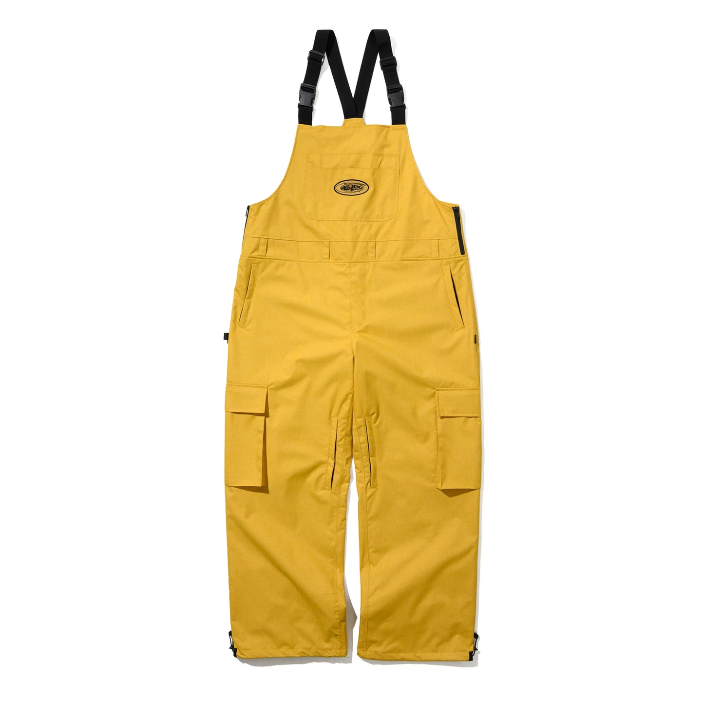 salopette snowboard Bsrabbit cargo bib mustard pants 10k