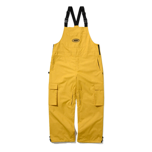 salopette snowboard Bsrabbit cargo bib mustard pants 10k