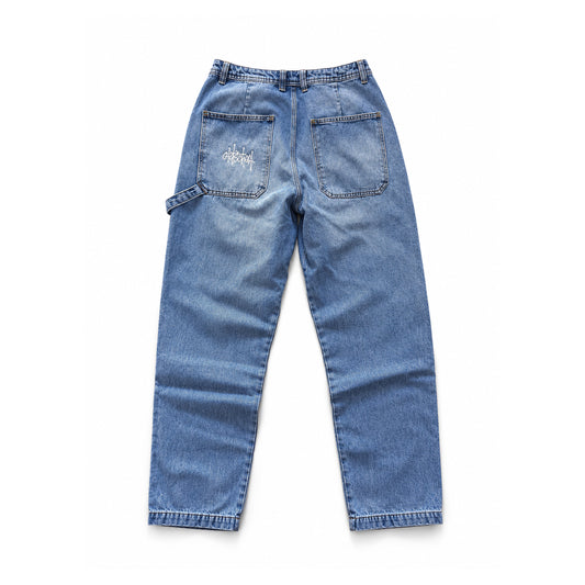 jeans baggy OldschoolPesaro® x Def new tag light blue