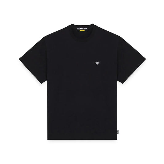 t-shirt Iuter heart logo tee black