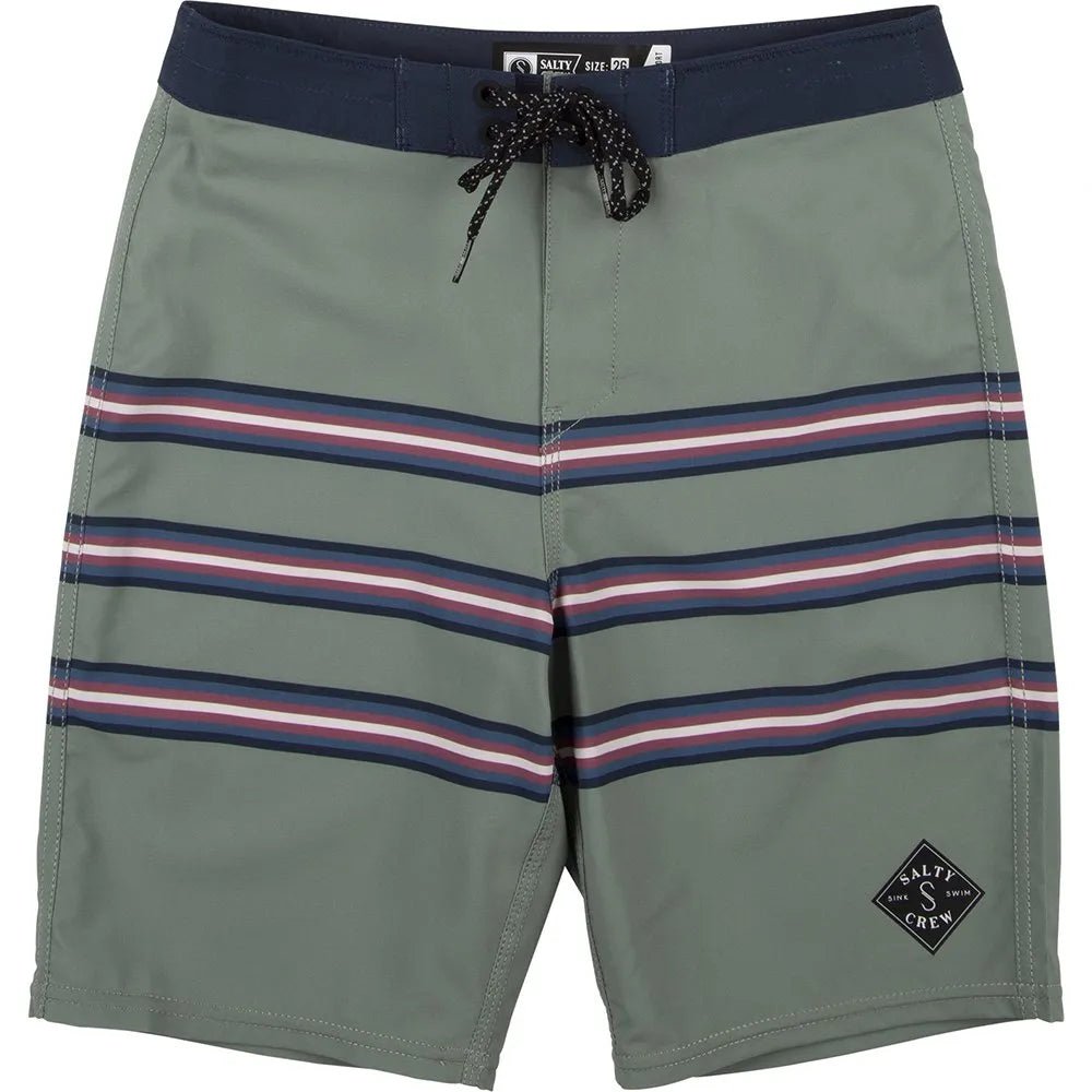 costume boardshorts Salty crew shore break military green
