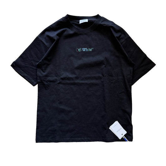 t-shirt OFF-WHITE green arrow oversize black