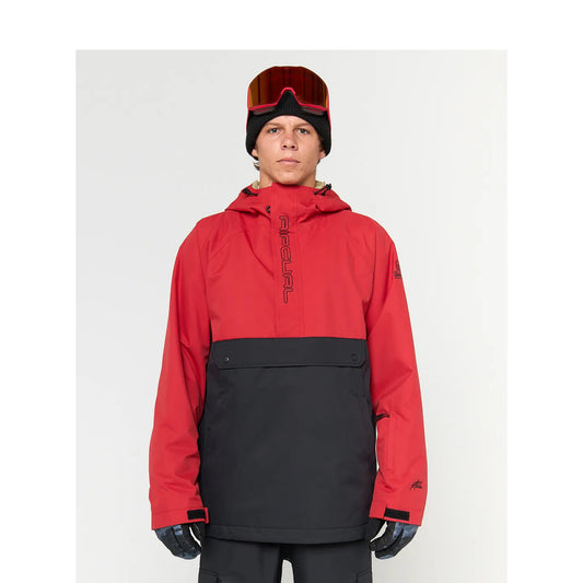RIPCURL snowboard primal anorak jacket red 10k Tg M