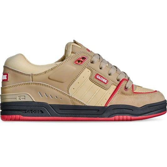 scarpe skate Globe Fusion khaki red 2026