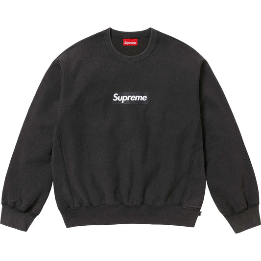 felpa Supreme® Newyork box logo crew black 2025