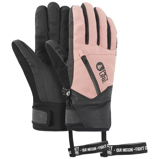 guanti snowboard donna Picture woman kakisa gloves rose