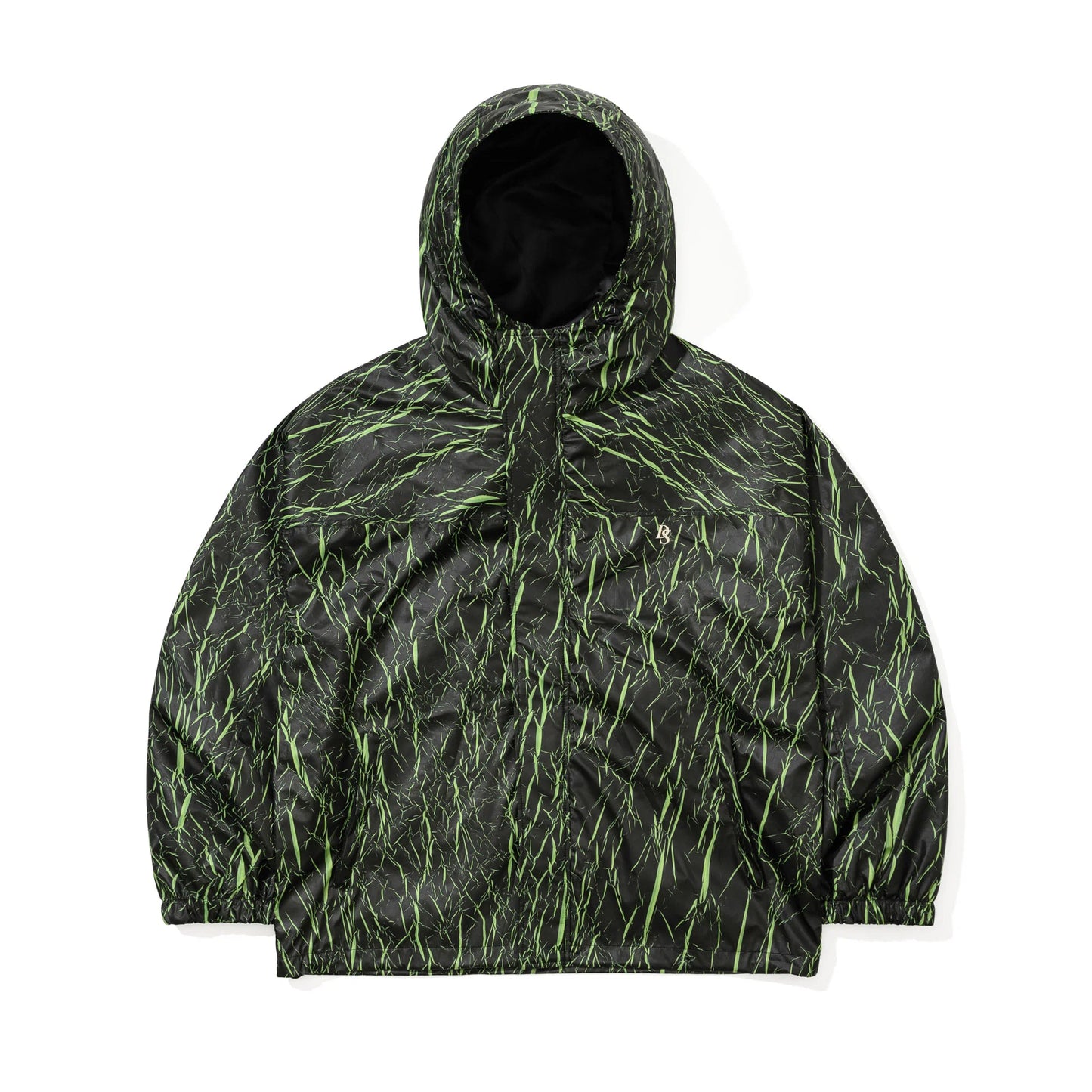 giacca snowboard Drinksexy X Bsrabbit Black Shadow Hooded Green jacket 10k