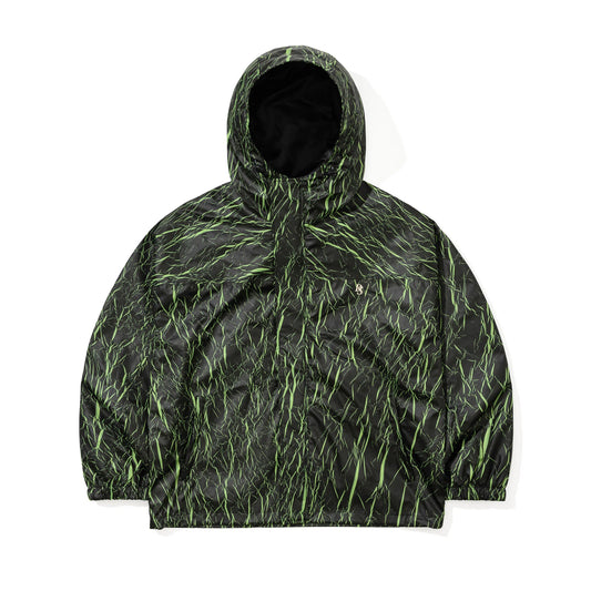 giacca snowboard Drinksexy X Bsrabbit Black Shadow Hooded Green jacket 10k