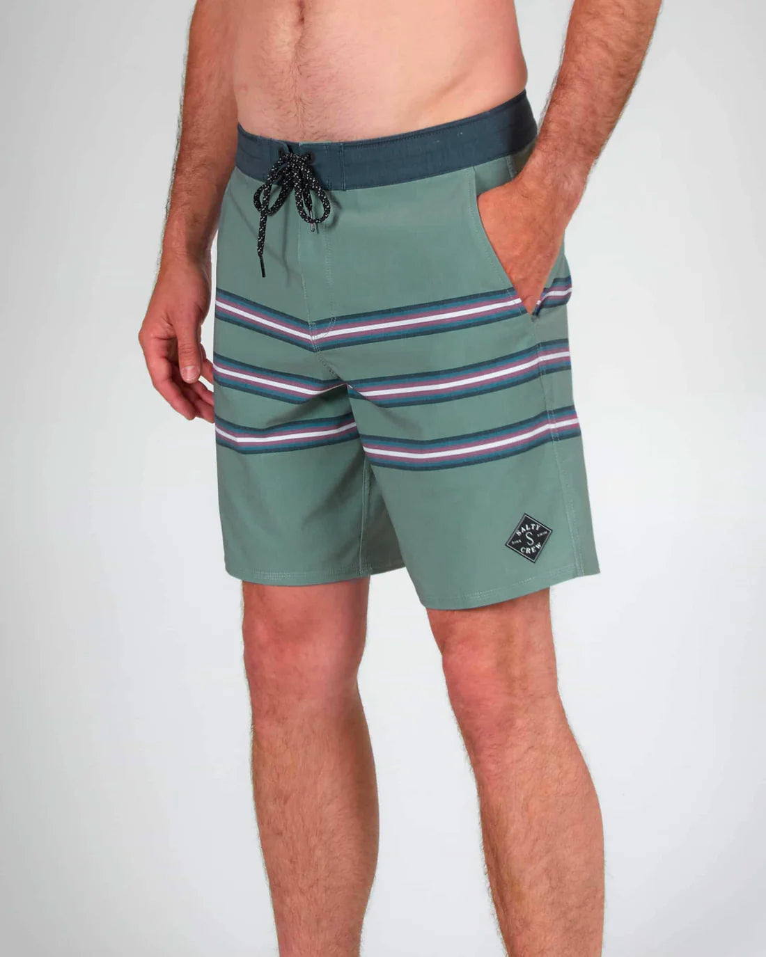 costume boardshorts Saltycrew shore break vintage military