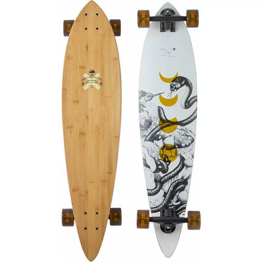 tavola skate Arbor bamboo Fish longboard 37 NUOVO