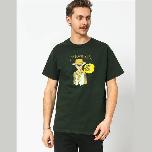 t-shirt Thrasher gonz cash tee forest green