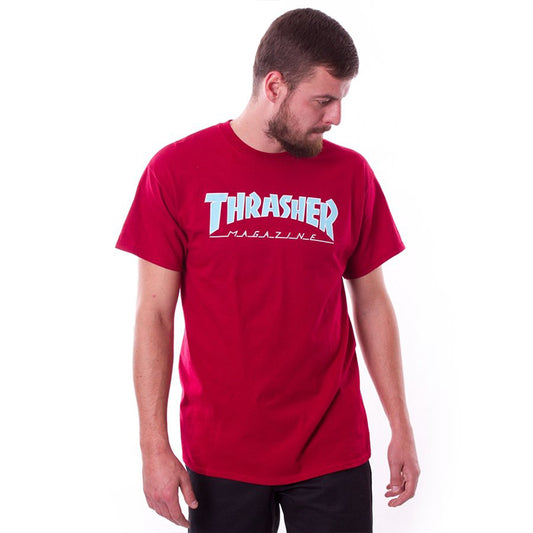 t-shirt Thrasher outlined tee cardinal
