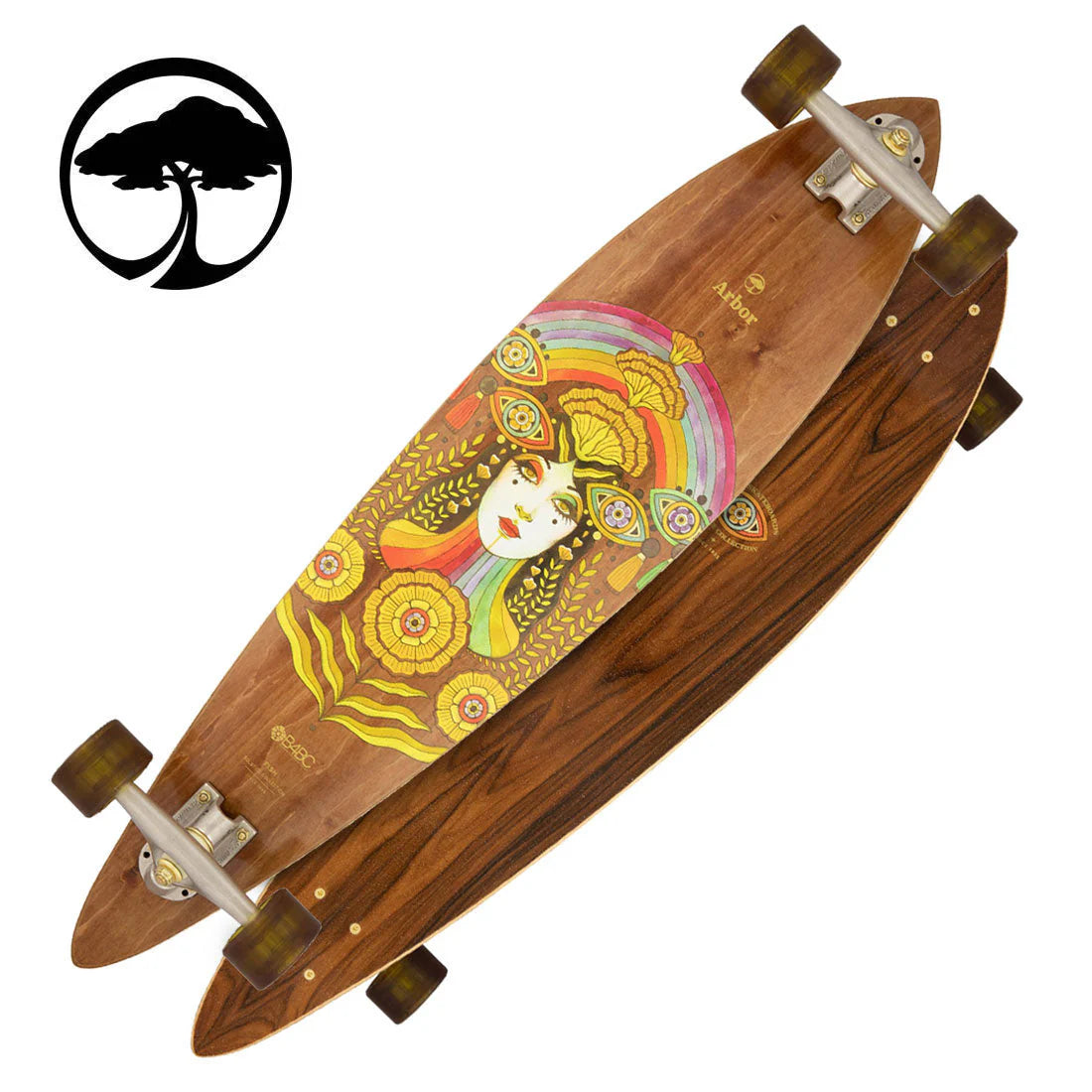 tavola skate Arbor Solstice B4BC Fish longboard 37 NUOVO