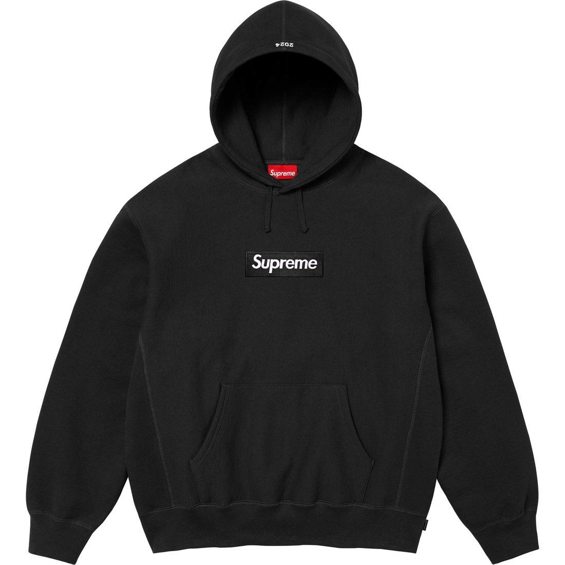 felpa cappuccio Supreme® Newyork box logo black 2024