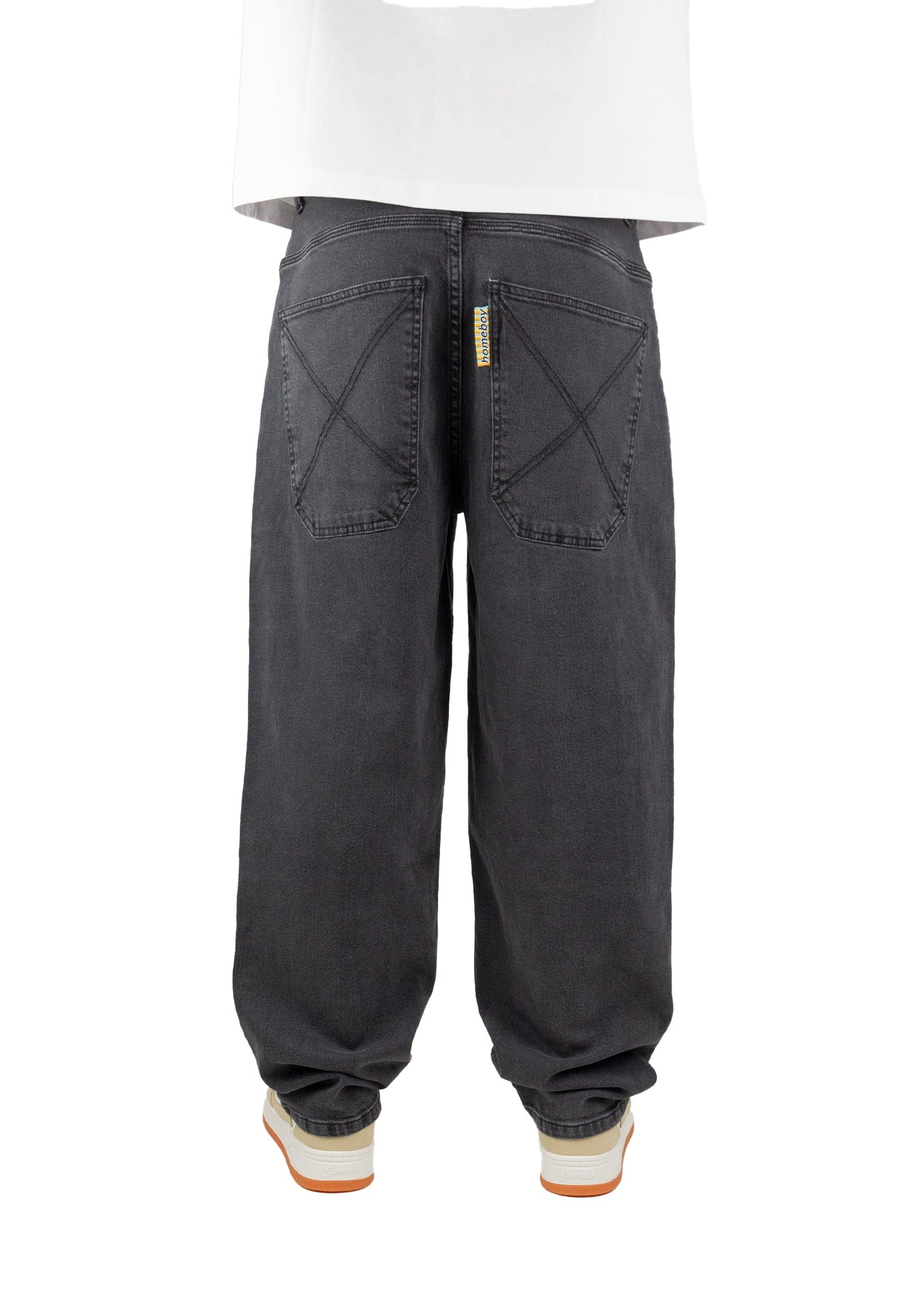 jeans baggy HOMEBOY baggy denim washed grey