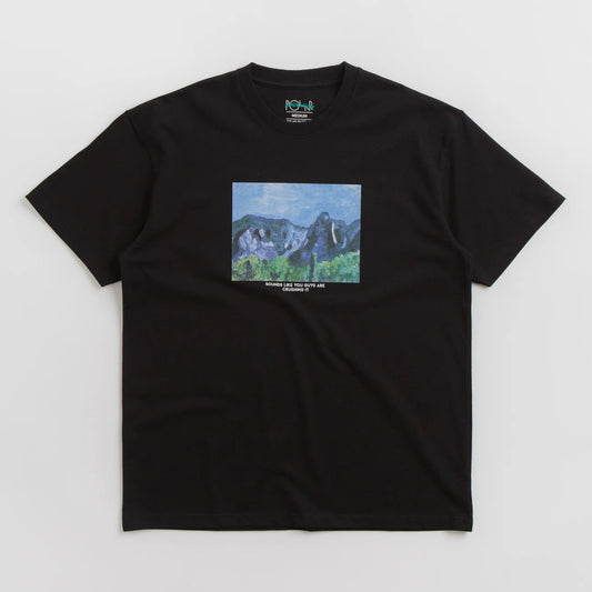 maglietta POLAR Skate Co. horse hand t-shirt silver black