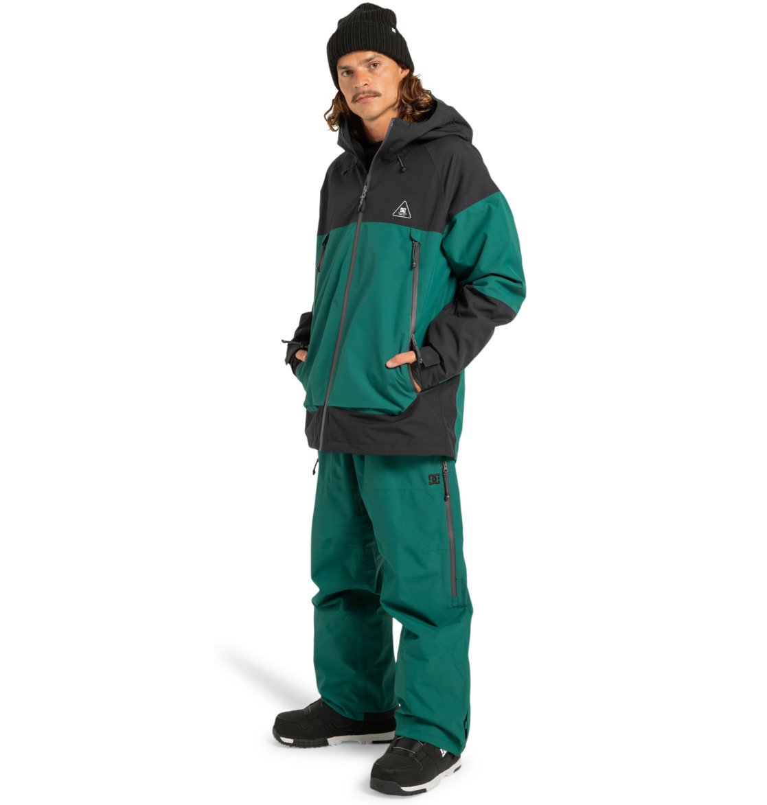giacca snowboard DC intel Jacket black green 30k