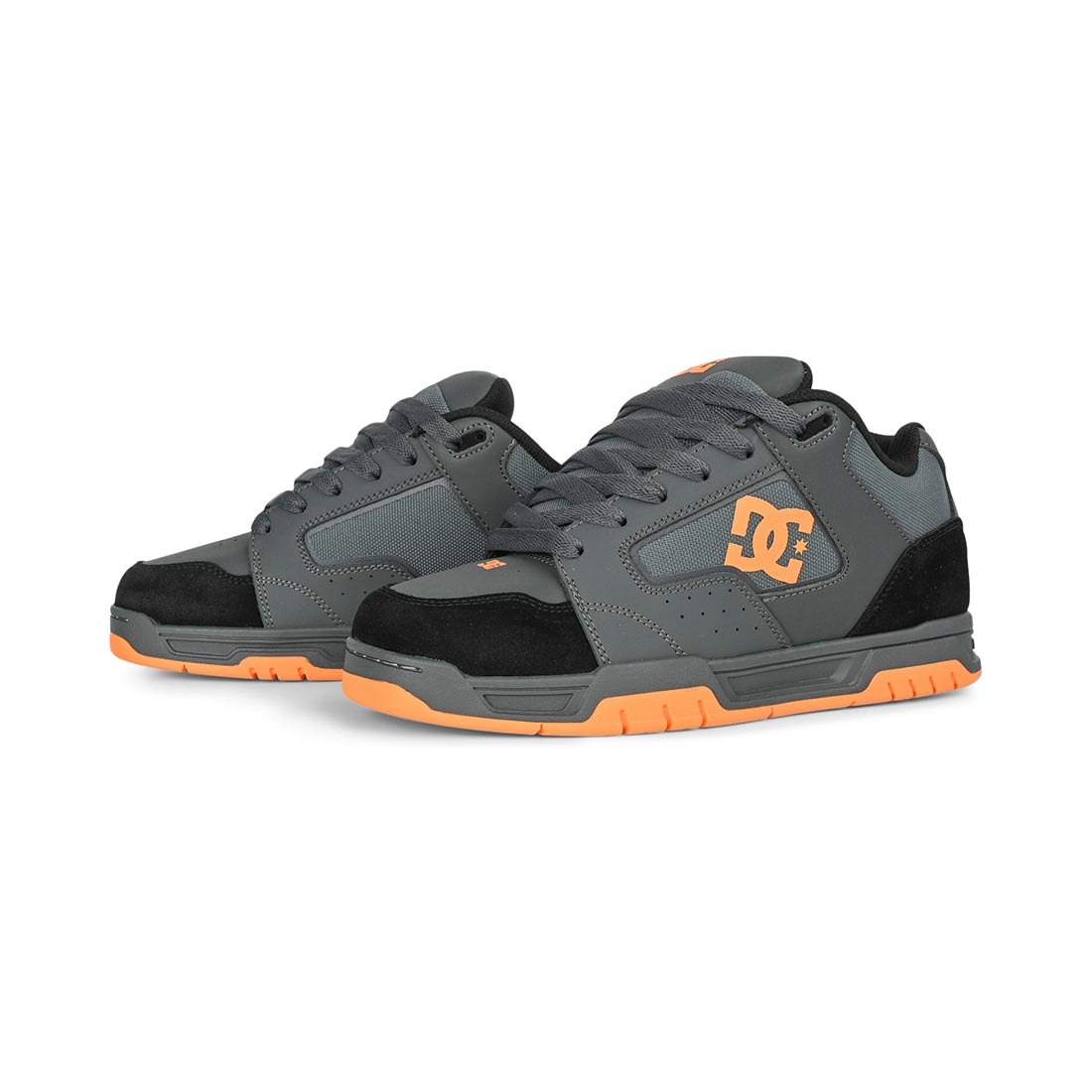 scarpe skate DC shoes coiler grey black orange