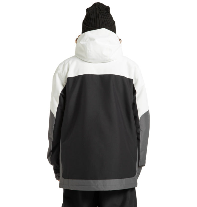 giacca snowboard DC defiant Jacket black white 10k tg M - L