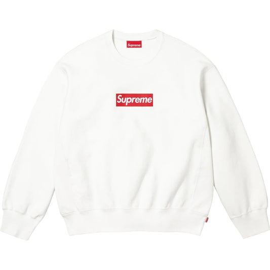 felpa Supreme® Newyork box logo crew white 2025