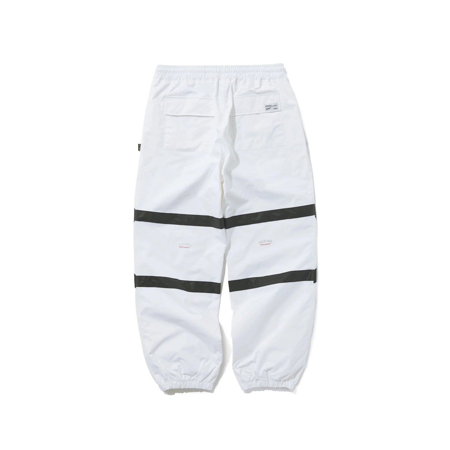 pantaloni snowboard Bsrabbit pot-x reflective baggy pants white 10k