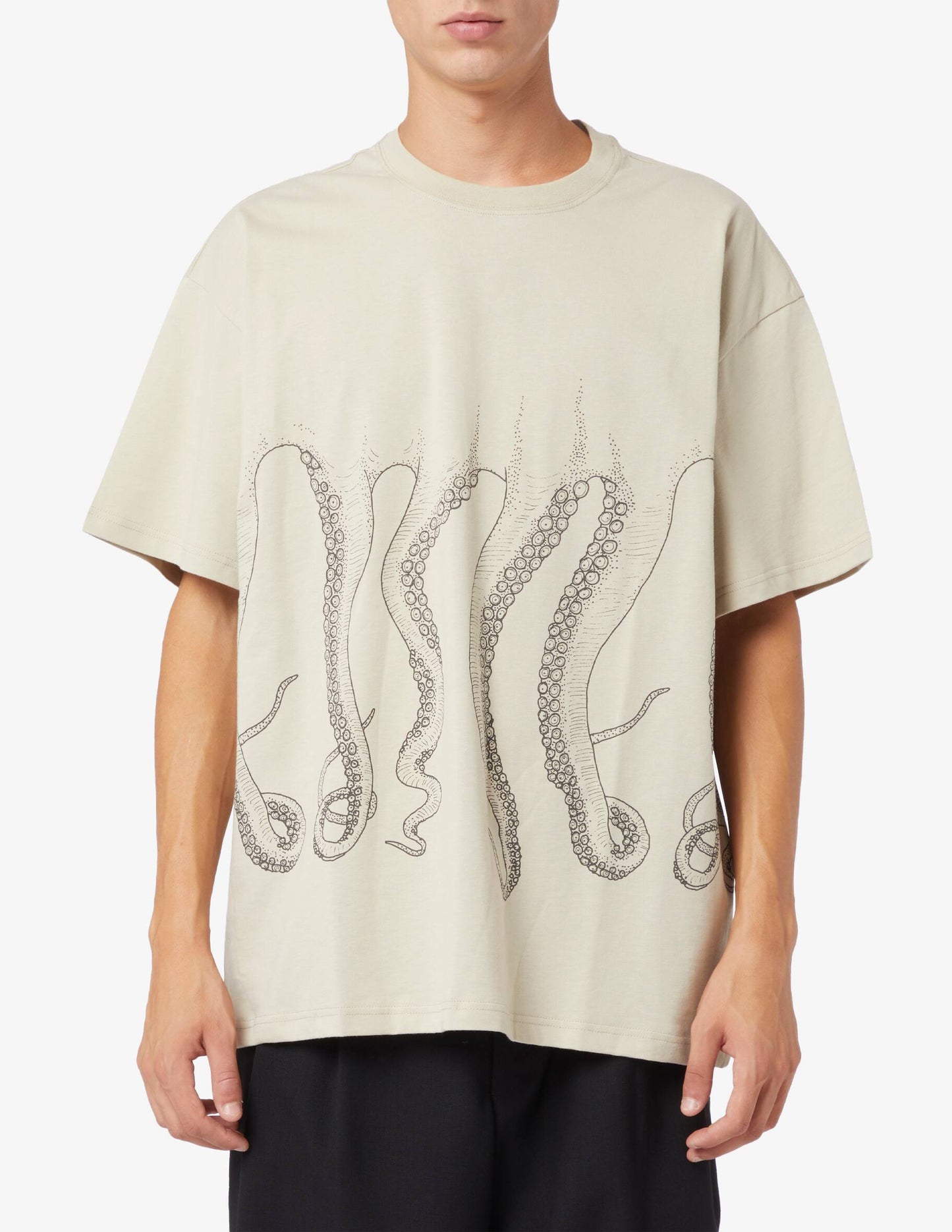 t-shirt Octopus outline tee ice tg S
