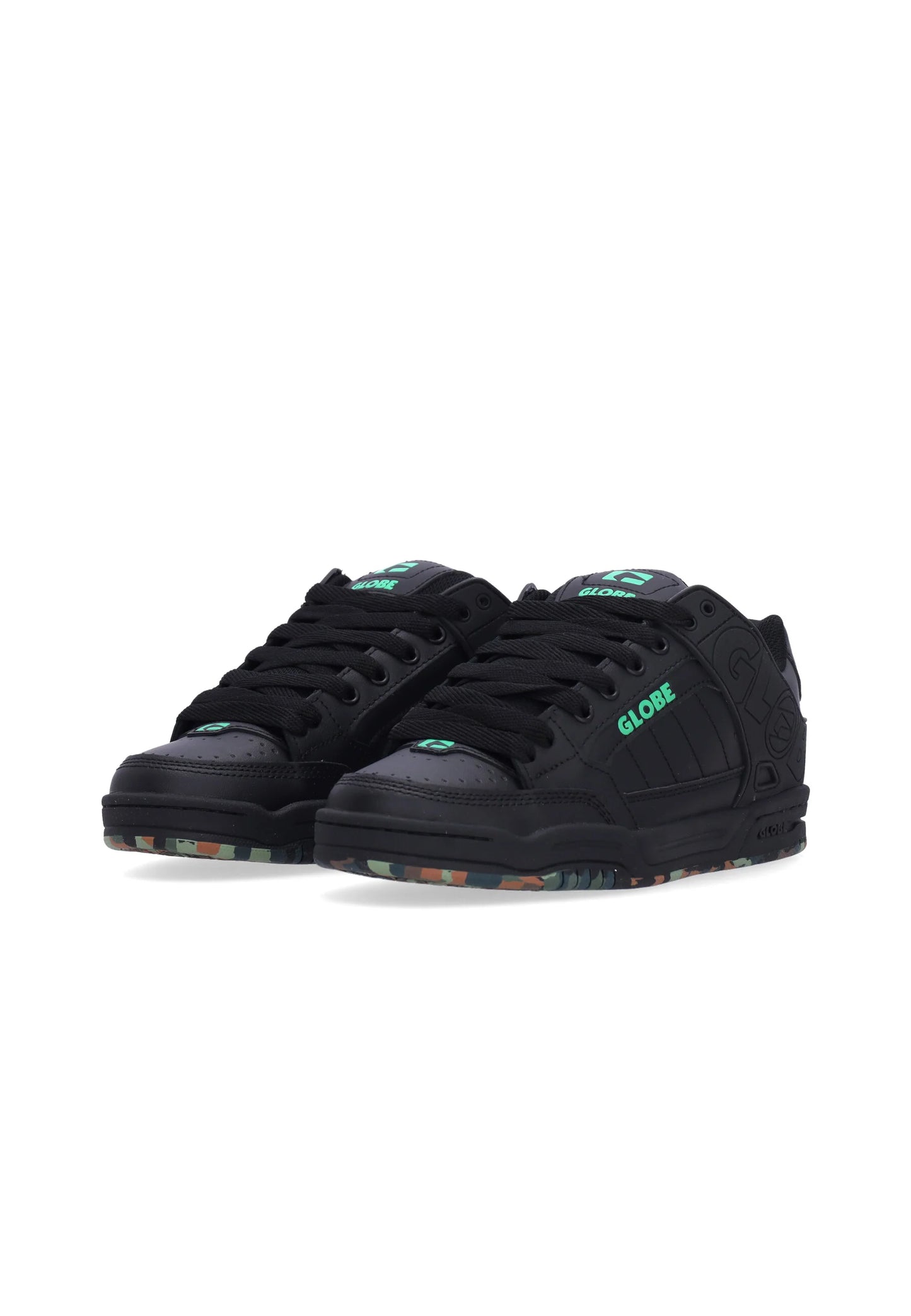 scarpe skate Globe tilt black green mosaic ultimo 42 1/2