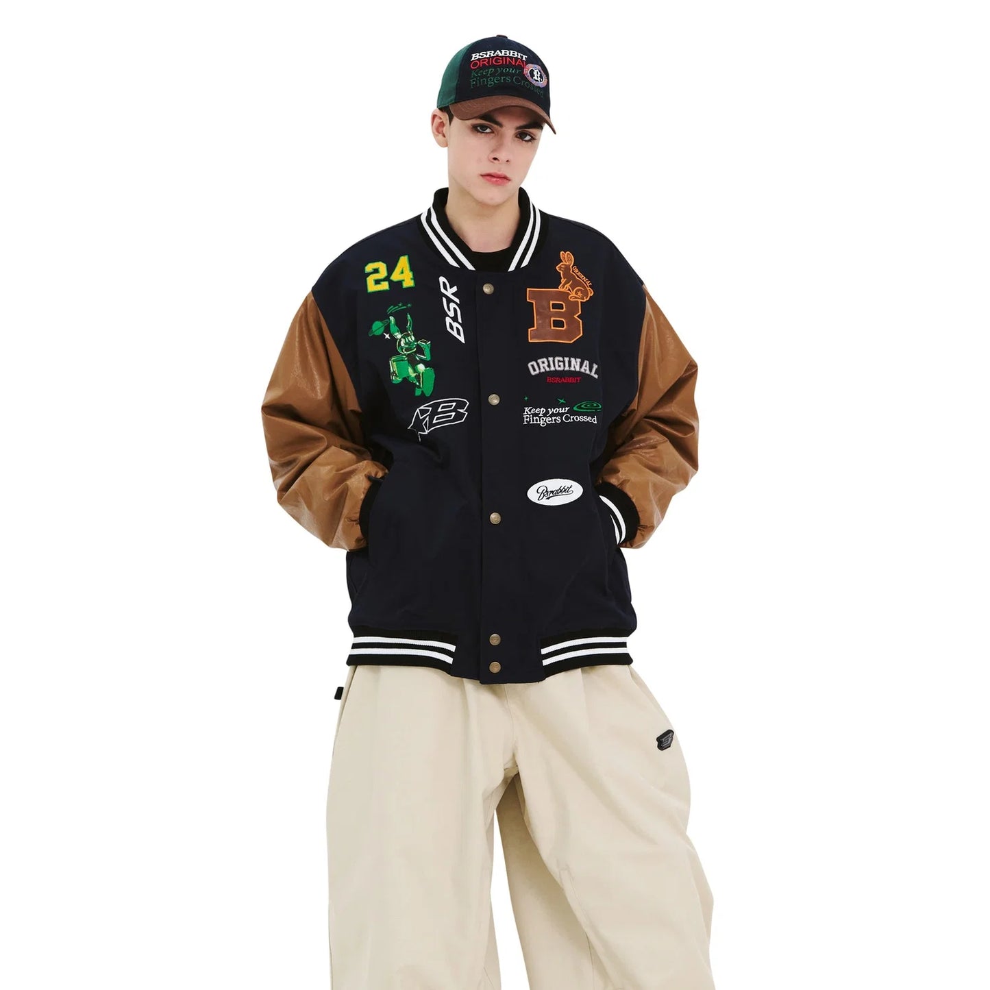 giacca snowboard Bsrabbit Trippy Rb Varsity jacket 10k