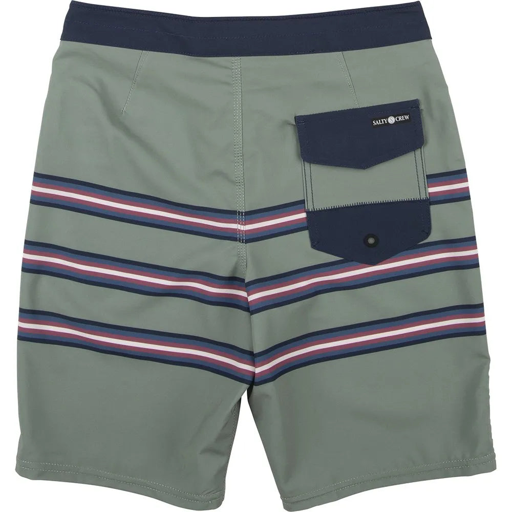costume boardshorts Salty crew shore break military green