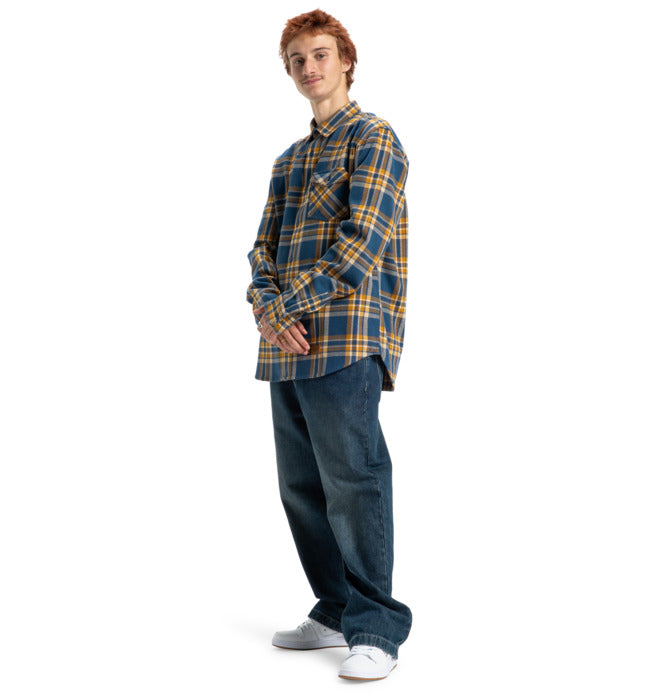 camicia flanella DC SHOES marsala flannel shirt
