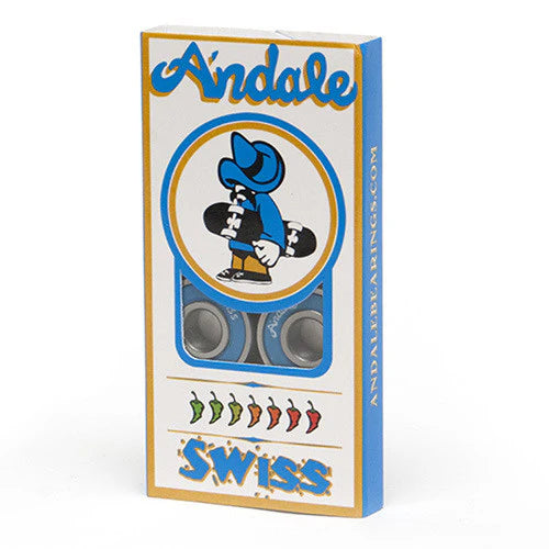 cuscinetti Skate Andale blue Swiss bearings set da 8