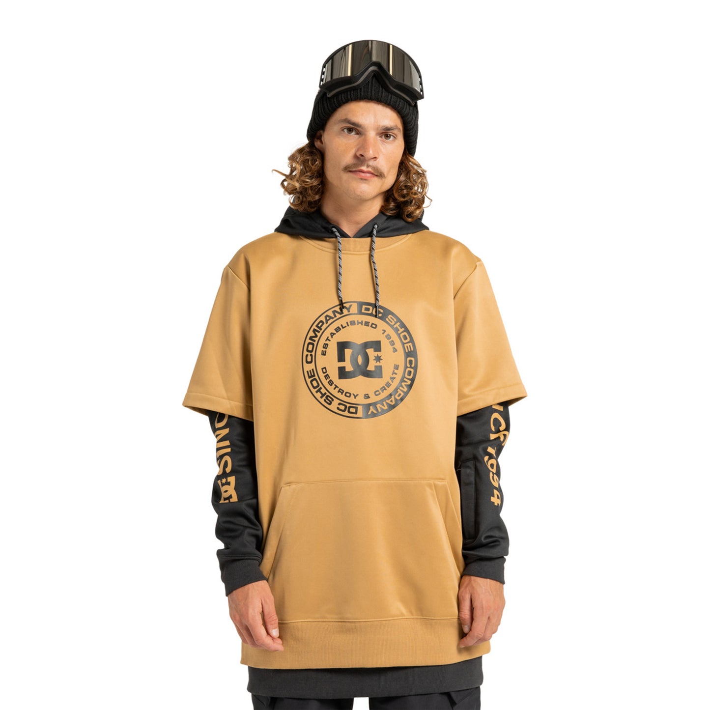 Felpa tecnica snowboard DC Dryden mustard gold