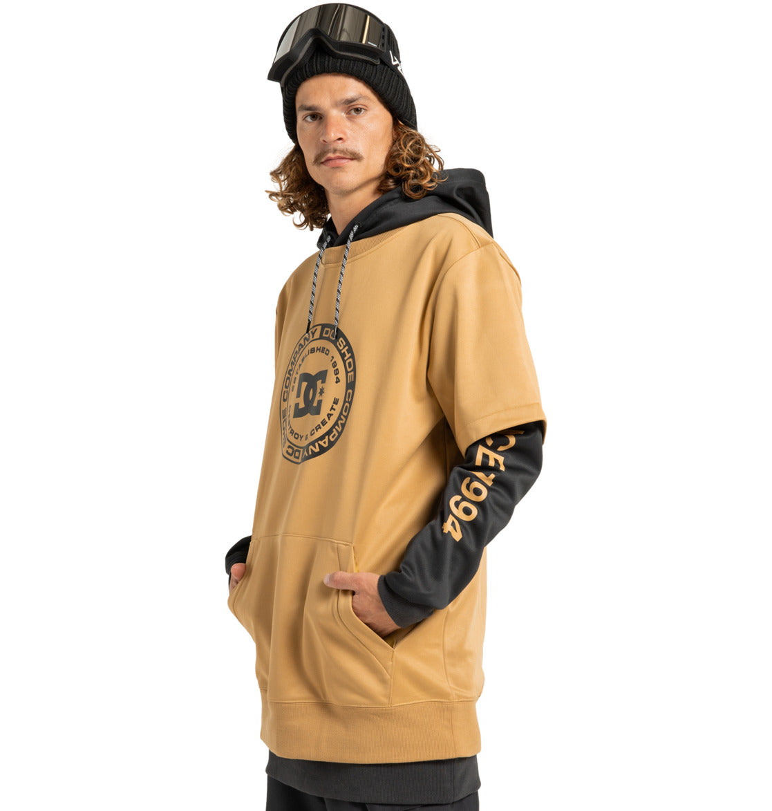 Felpa tecnica snowboard DC Dryden mustard gold