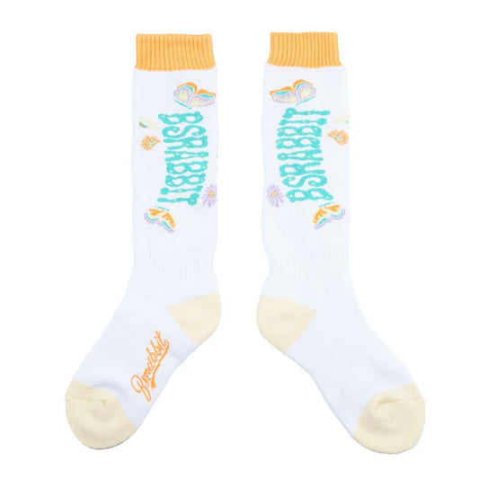 calzini snowboard Bsrabbit world socks white