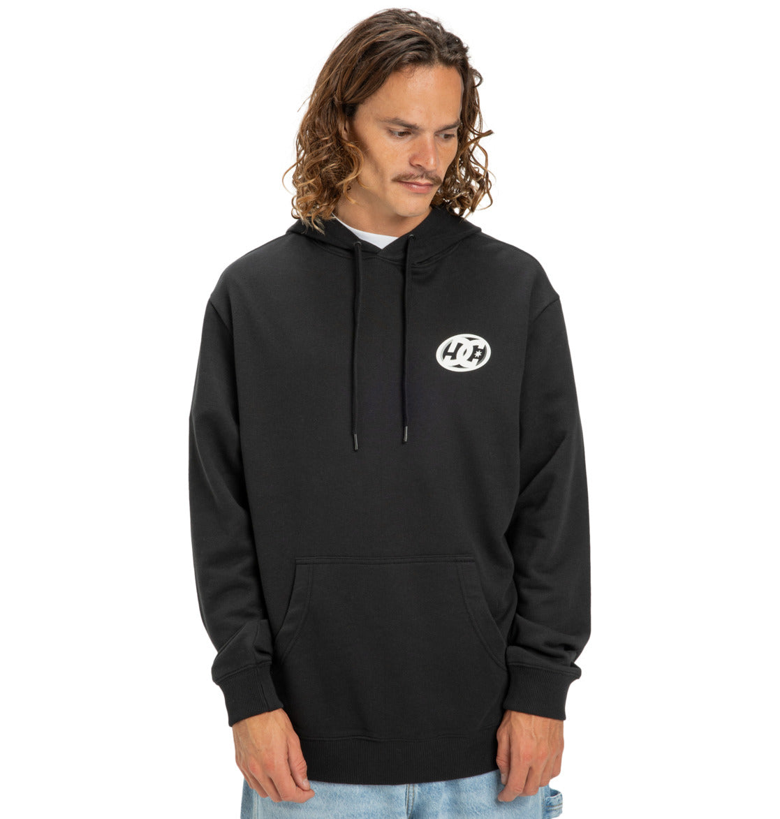 felpa cappuccio DC SHOES fast bubble hoodie black
