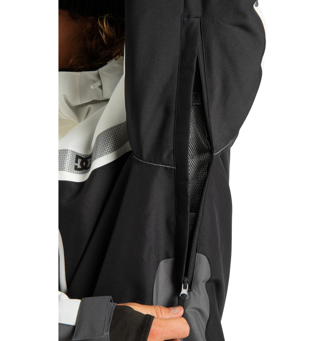 giacca snowboard DC defiant Jacket black white 10k