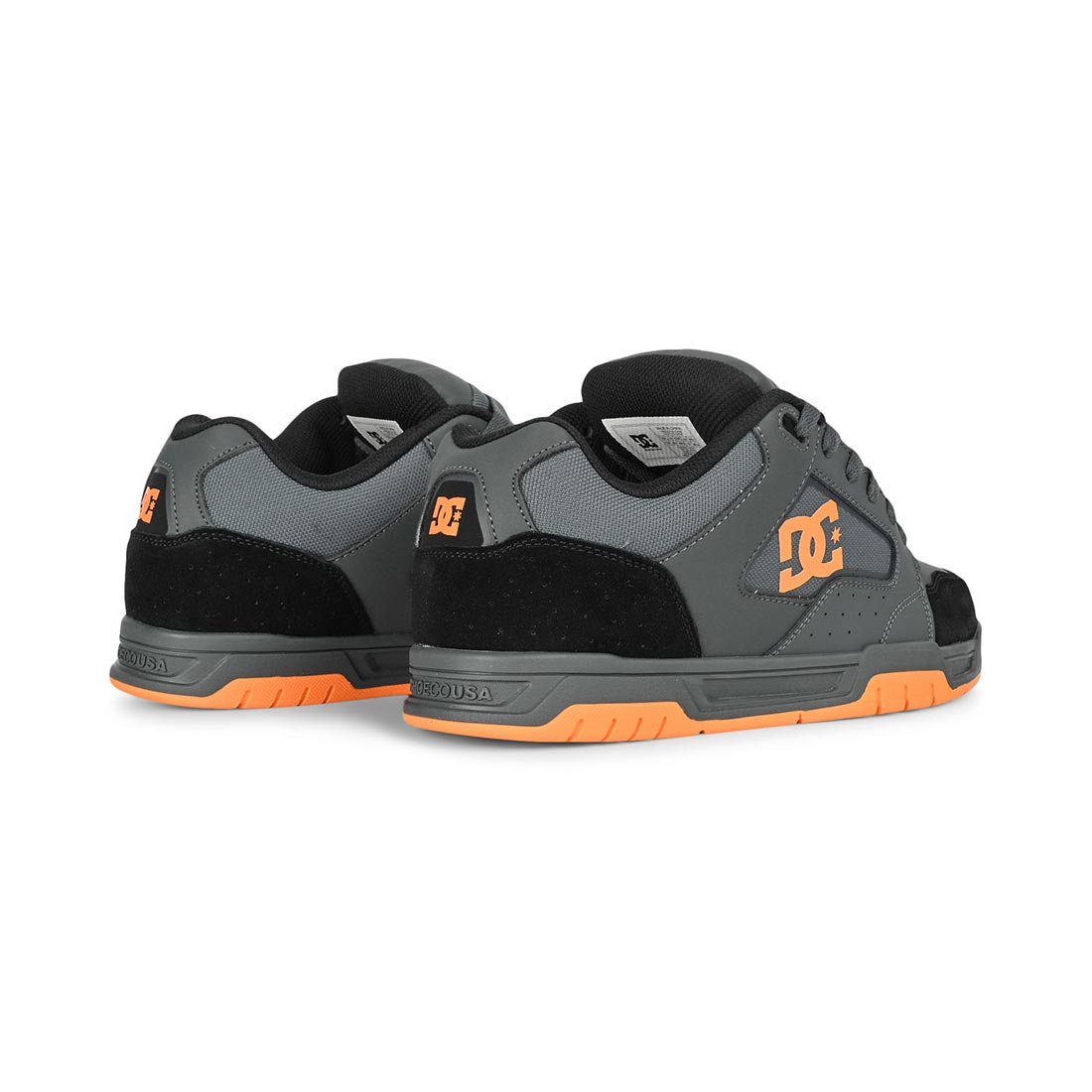 scarpe skate DC shoes coiler grey black orange