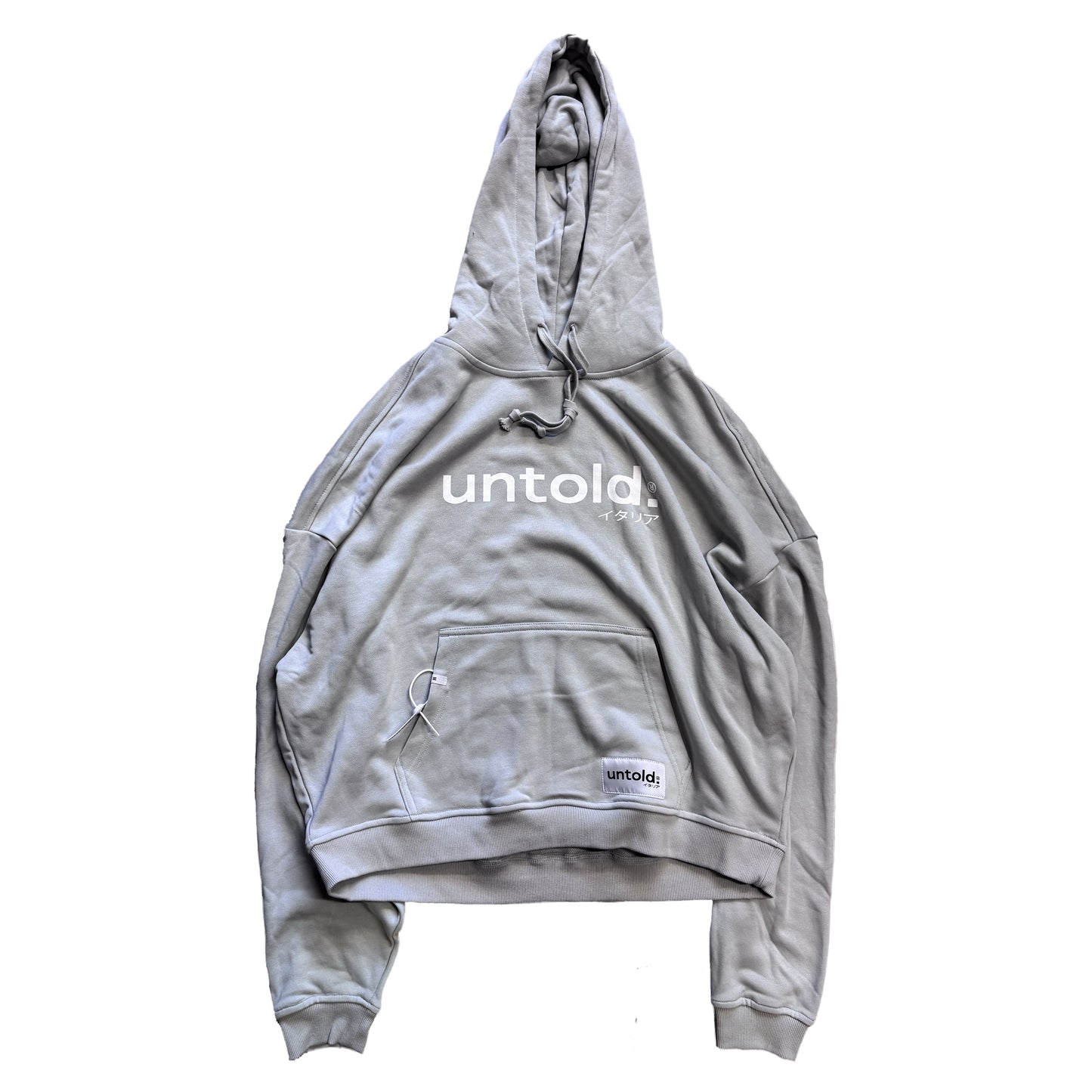 felpa Untold.® Koenji boxy fit light grey sp26-003