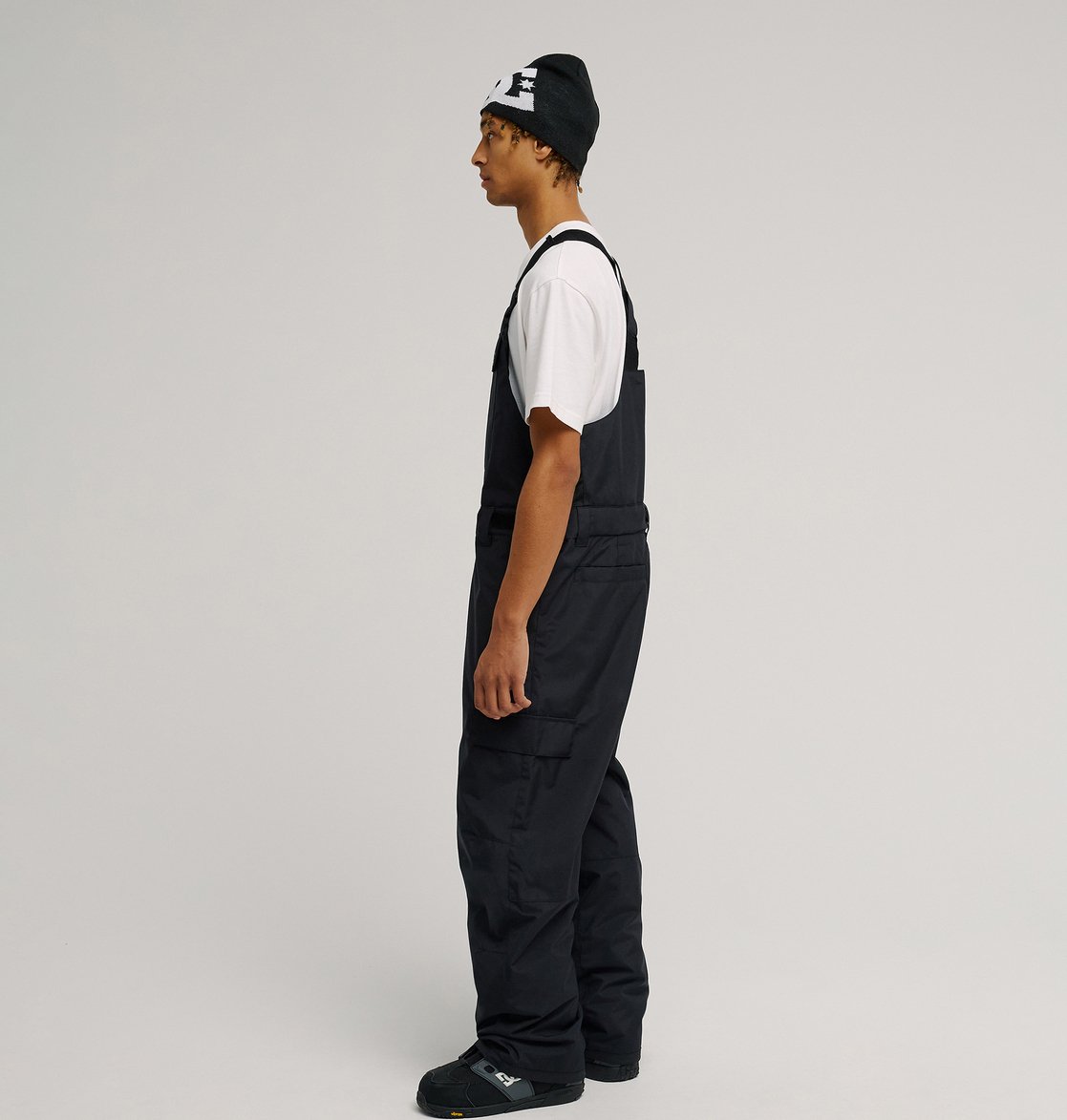 salopette snowboard DC docile bib black 10k