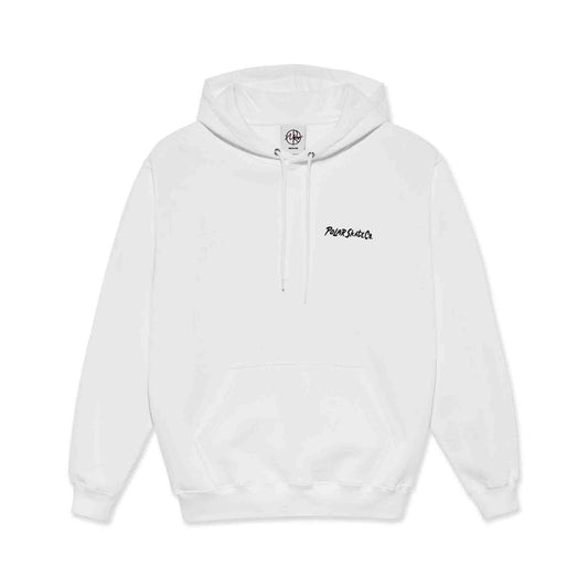 felpa cappuccio POLAR Skate Co. campfire hoodie white