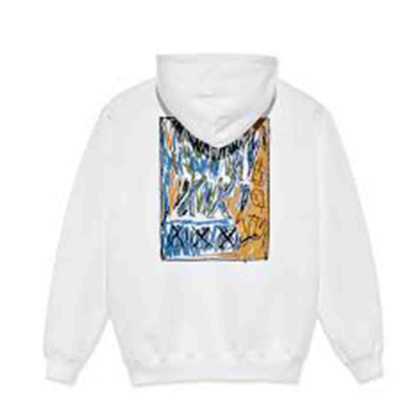 felpa cappuccio POLAR Skate Co. campfire hoodie white