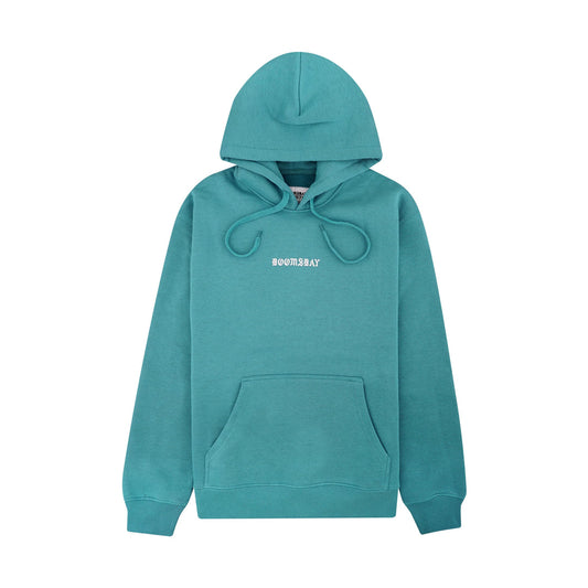 felpa cappuccio Doomsday no more space hoodie aqua