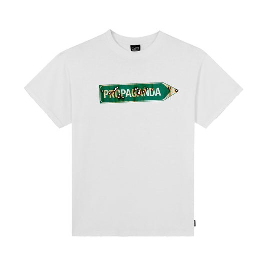 t-shirt Propaganda welcome white tg S M XL