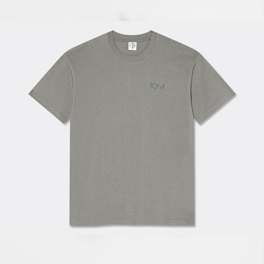 maglietta POLAR Skate Co. contrast tee storce logo Grey