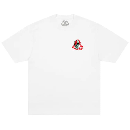 t-shirt Palace Skateboards p3 skull white 2026