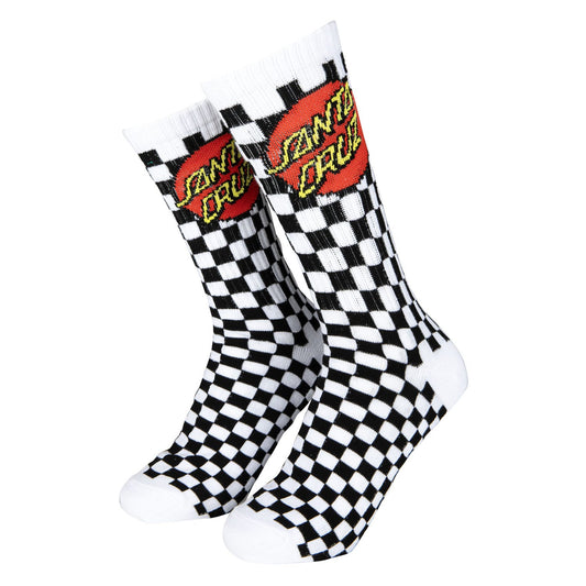 calzini Santacruz Beat Check Socks white black