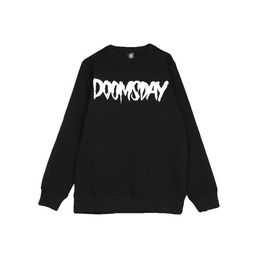 felpa Doomsday crewneck logo black