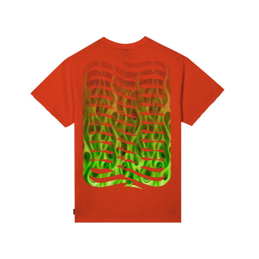 t-shirt Propaganda ribs flame red tg S M L