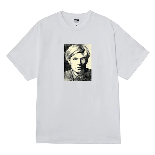 t-shirt Obey Wharol tee white